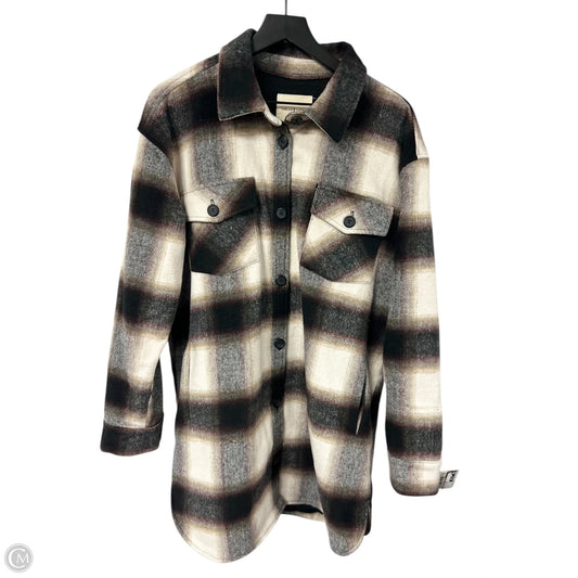 Jacket Shirt By Thread And Supply In Plaid Pattern, Size: L