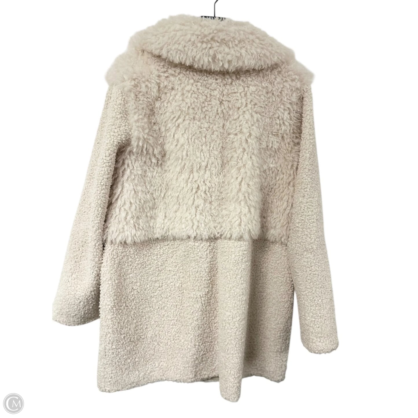 Coat Faux Fur & Sherpa By Bcbgeneration In Ivory, Size: Xl