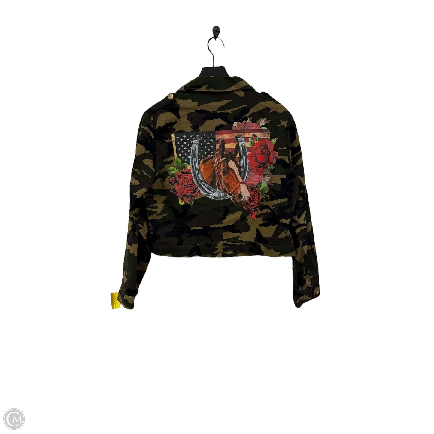 Jacket Denim By Clothes Mentor In Camouflage Print, Size: Xl