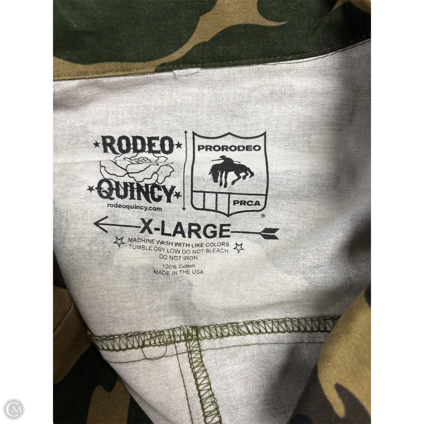 Jacket Denim By Clothes Mentor In Camouflage Print, Size: Xl