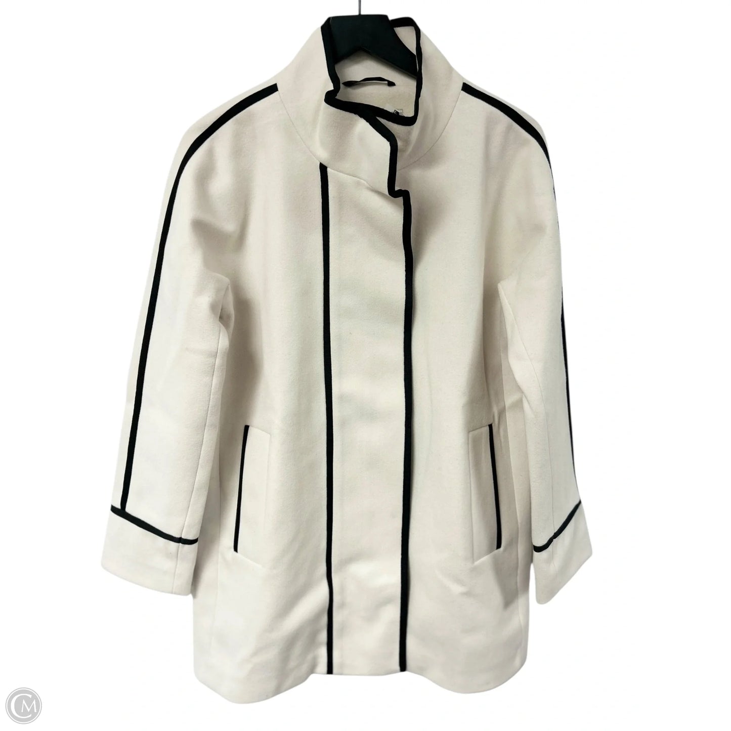 Jacket Other By Nine West Apparel In Black & Cream, Size: S