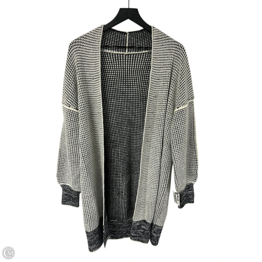 Sweater Cardigan By Cmf In Black & White, Size: S