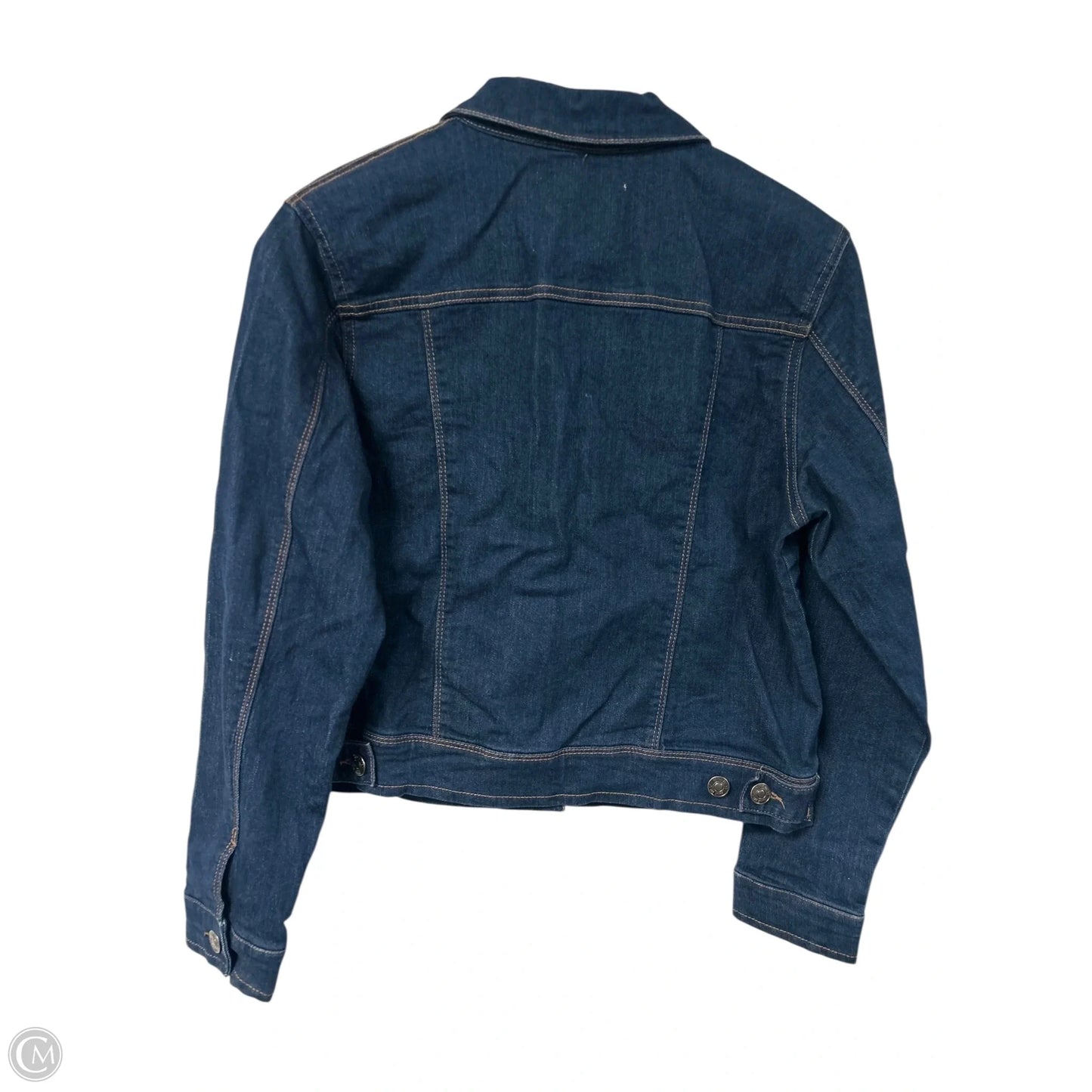 Jacket Denim By Nine West Apparel In Blue Denim, Size: M