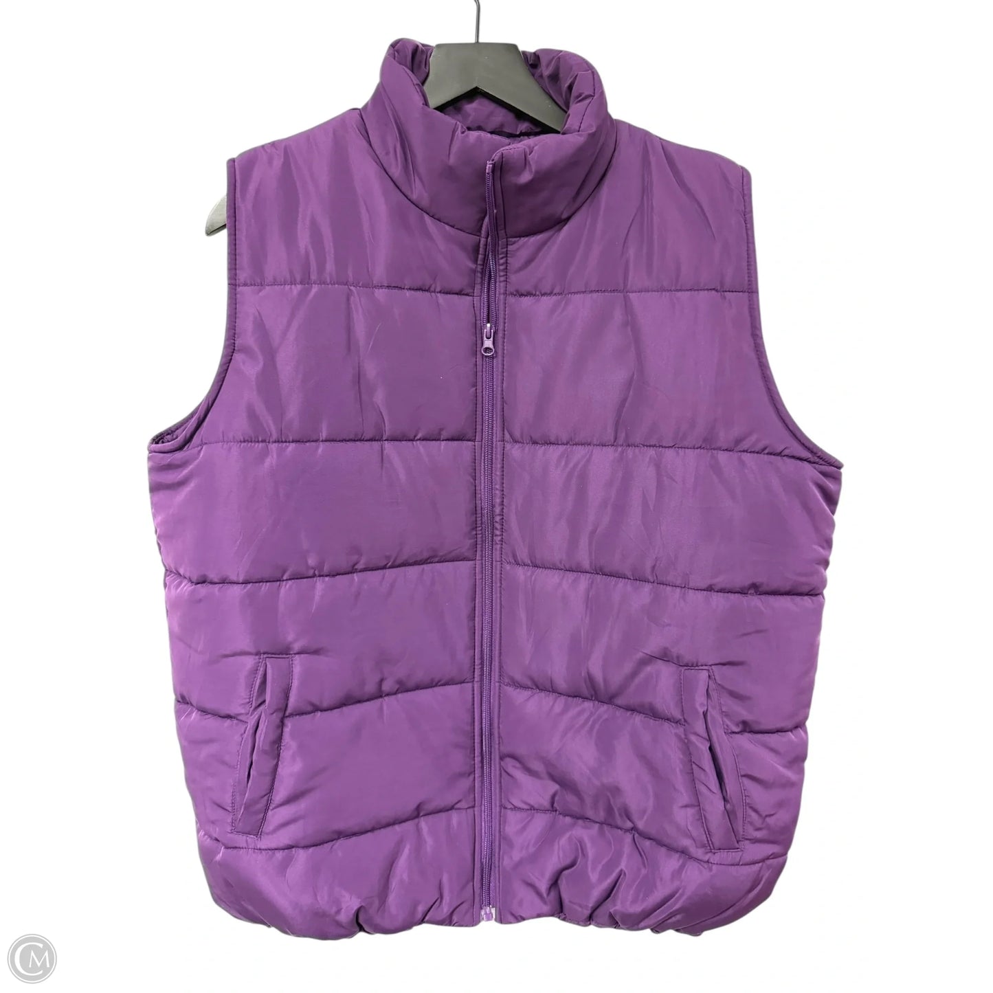Vest Puffer & Quilted By Cme In Purple, Size: L