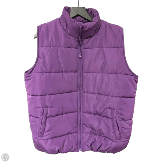 Vest Puffer & Quilted By Cme In Purple, Size: L