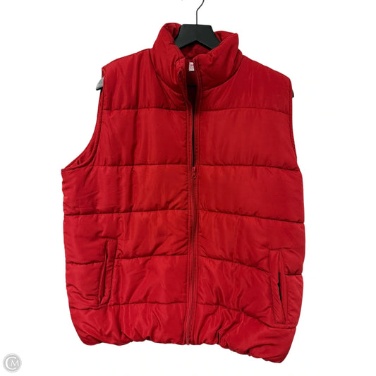 Vest Puffer & Quilted By Cme In Red, Size: L