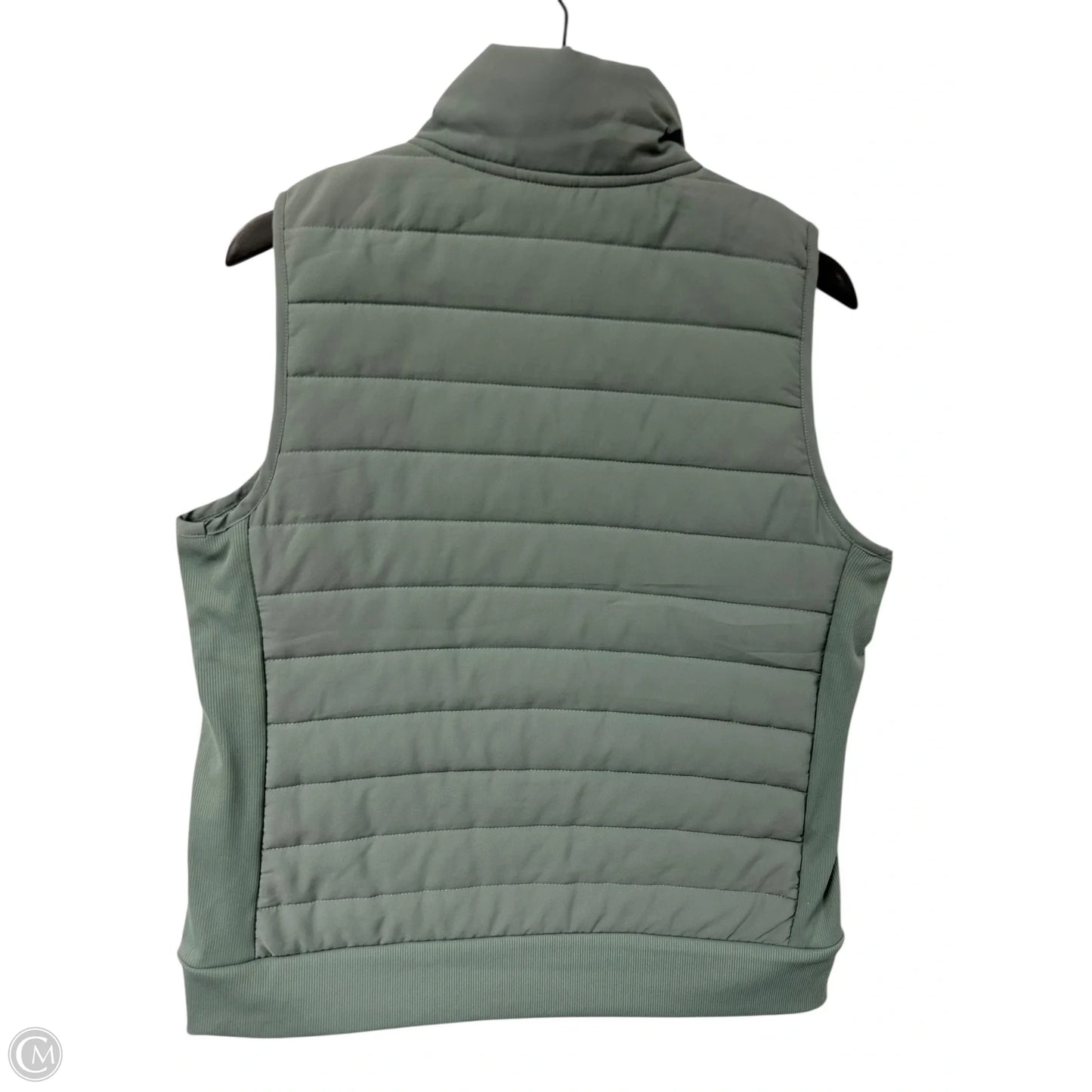 Vest Puffer & Quilted By Reebok In Green, Size: L