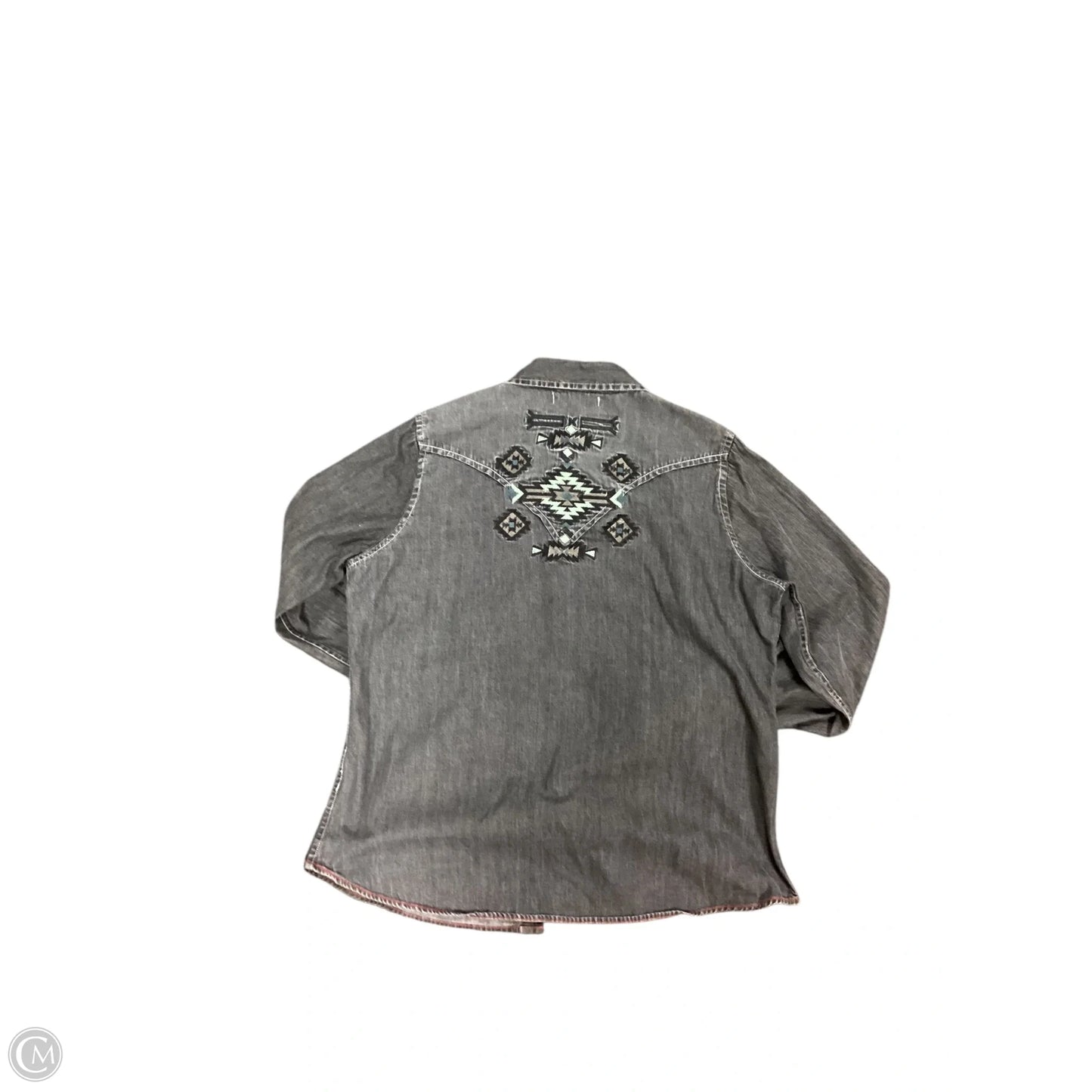 Blouse Long Sleeve By Clothes Mentor In Black, Size: Xl