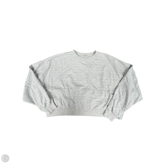 Sweatshirt Crewneck By Aerie In Grey, Size: M