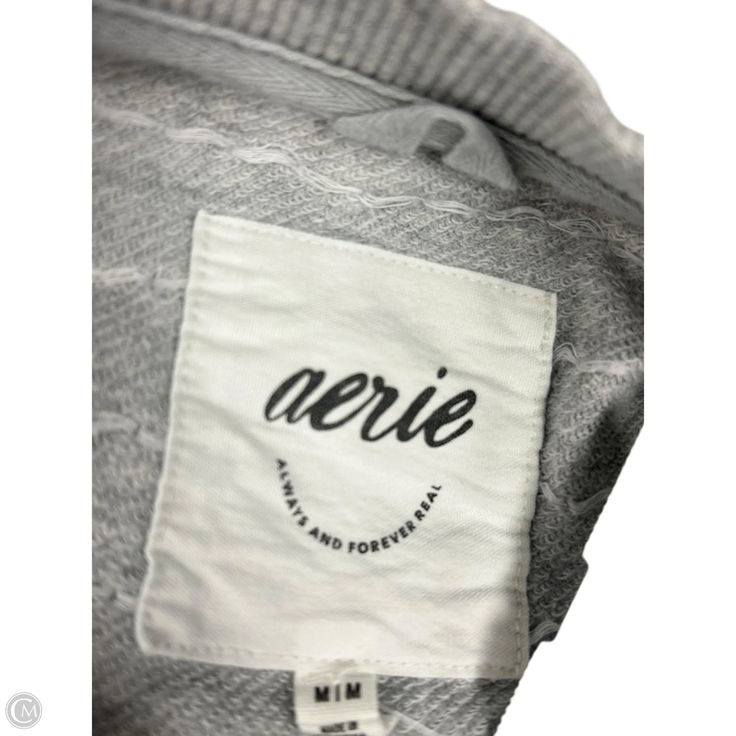 Sweatshirt Crewneck By Aerie In Grey, Size: M