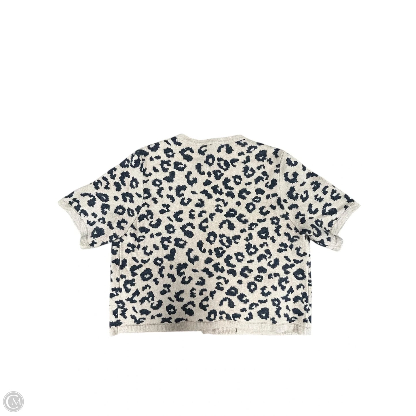 Sweater Short Sleeve By Abercrombie And Fitch In Leopard Print, Size: L