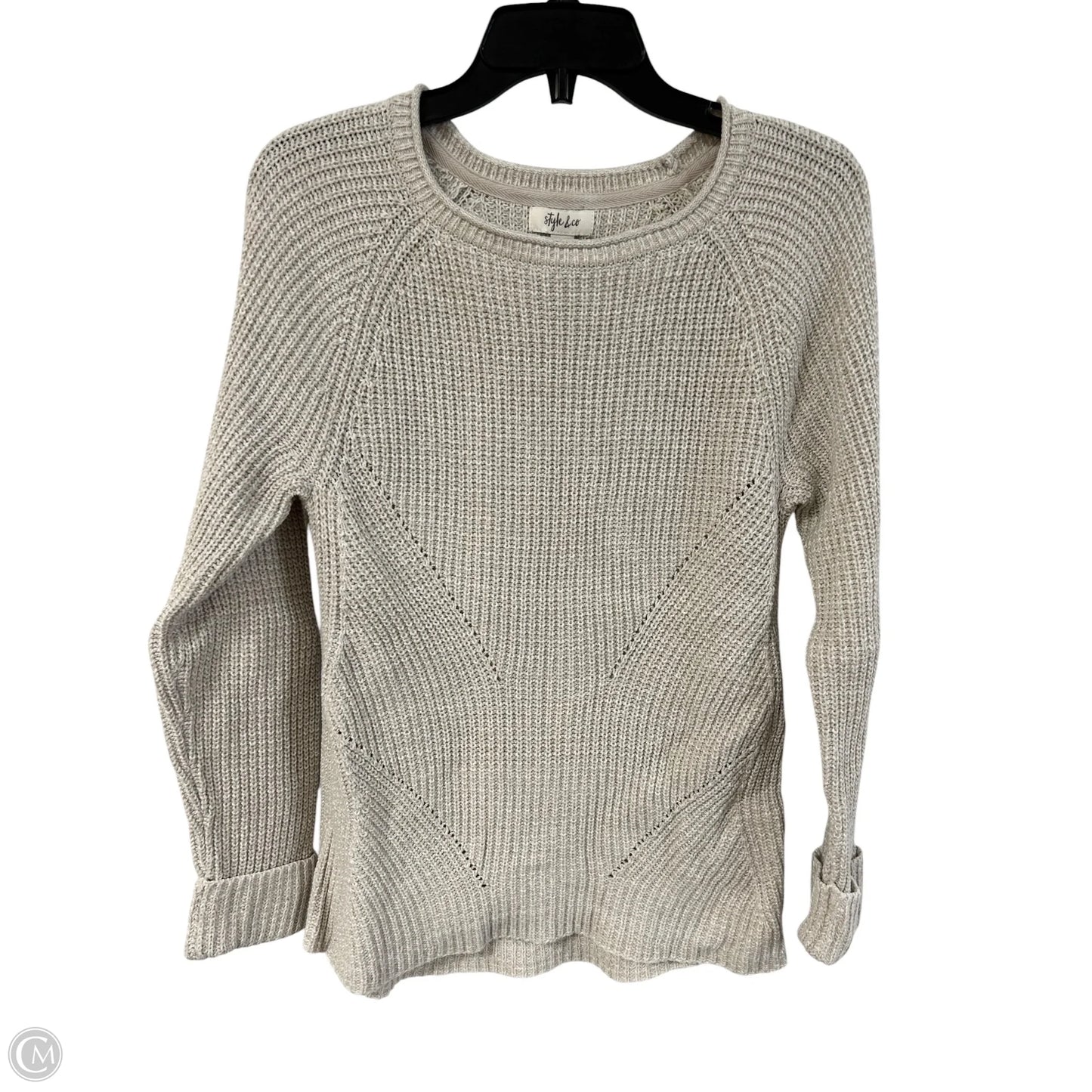 Sweater By Style And Company In Cream, Size: S