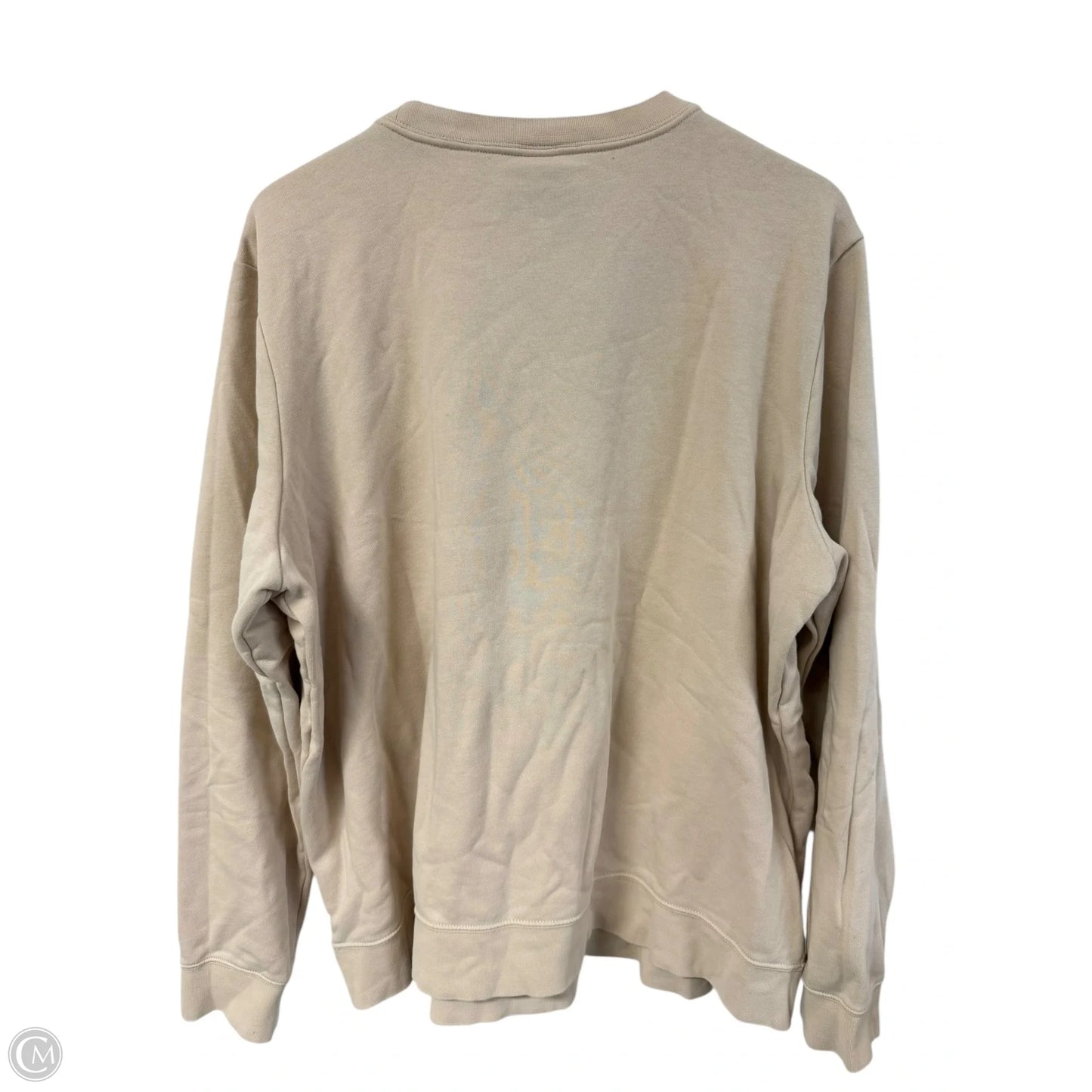 Sweatshirt Crewneck By Nike Apparel In Tan, Size: Xxl