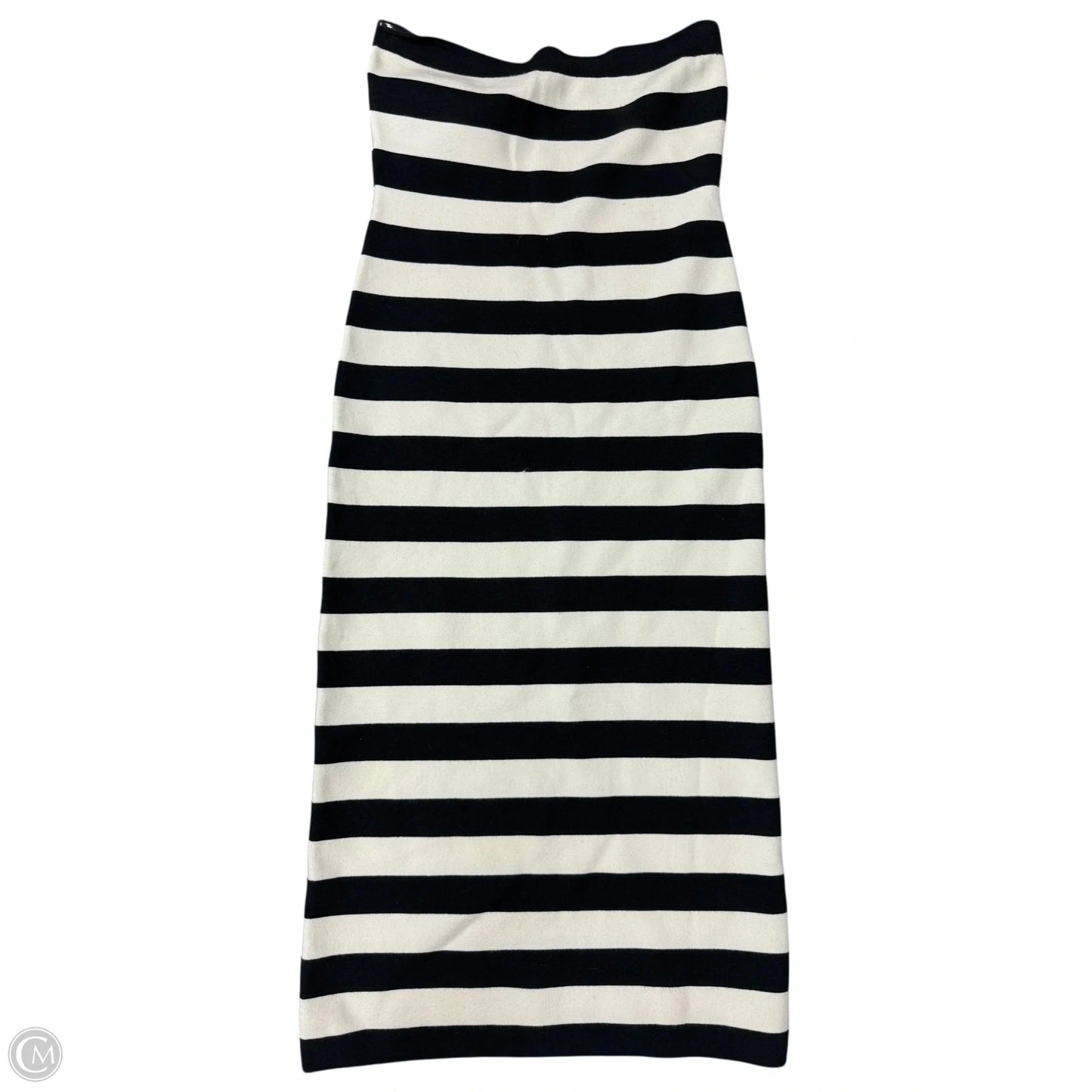 Dress Casual Maxi By Abercrombie And Fitch In Black & Cream, Size: Xl