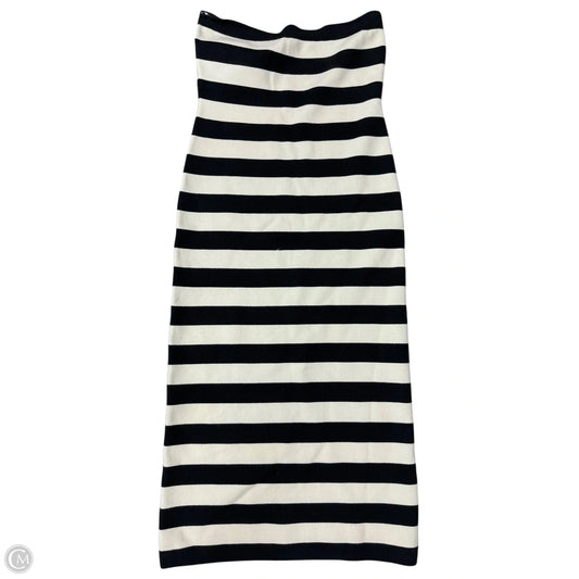 Dress Casual Maxi By Abercrombie And Fitch In Black & Cream, Size: Xl