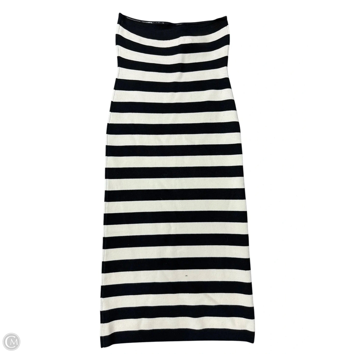 Dress Casual Maxi By Abercrombie And Fitch In Black & Cream, Size: Xl