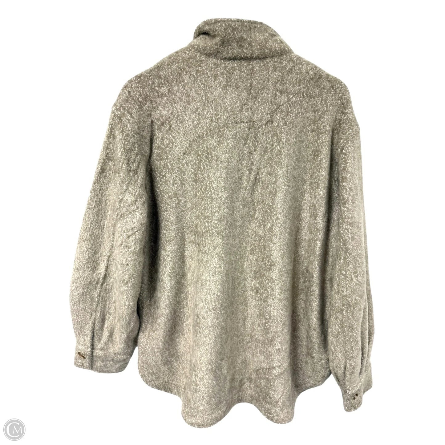 Jacket Shirt By Z Supply In Beige, Size: L