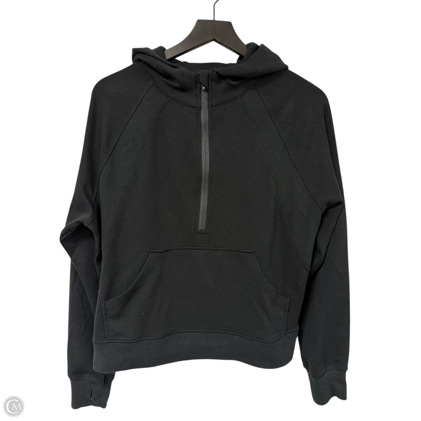 Athletic Sweatshirt Hoodie By Thread And Supply In Black, Size: S