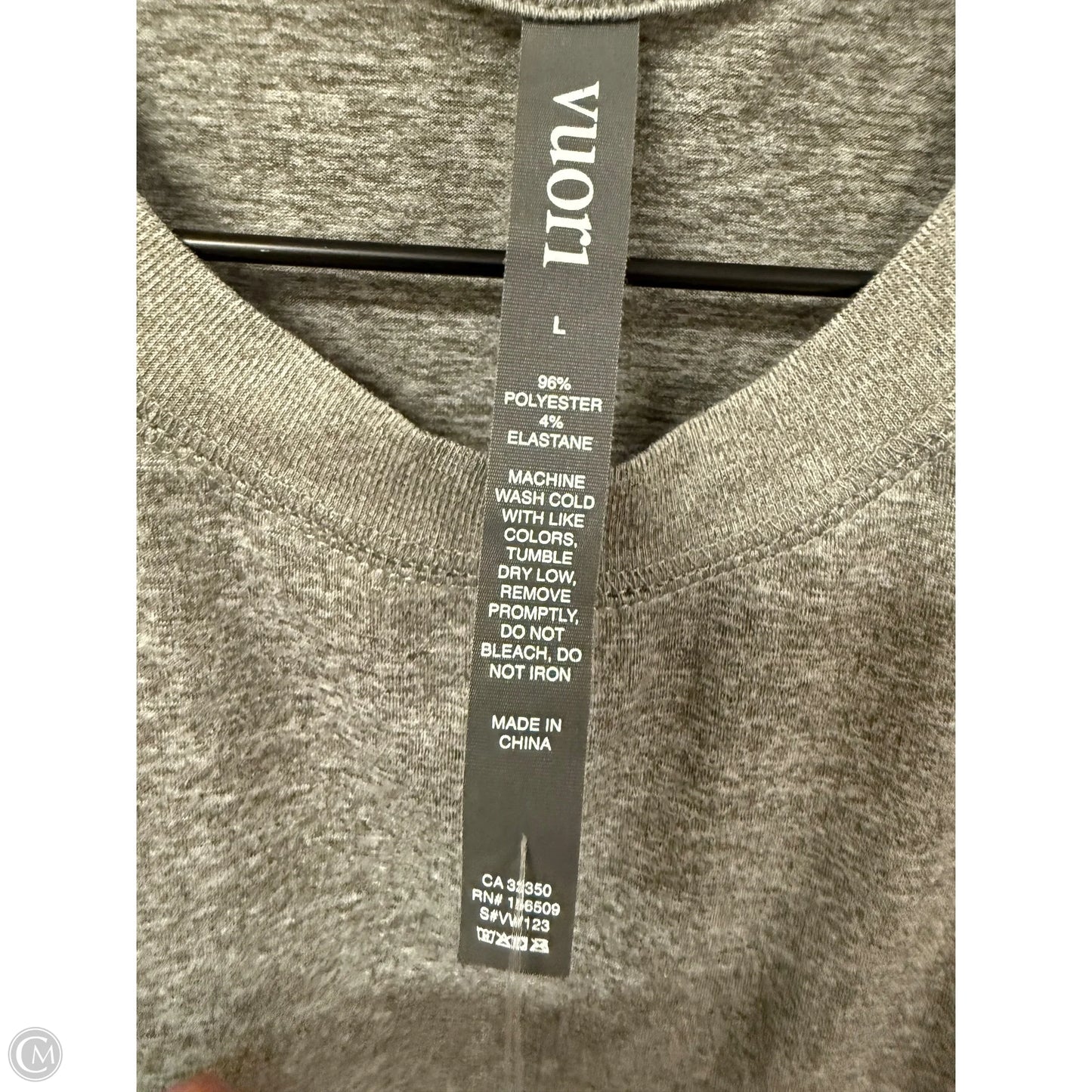 Athletic Tank Top By Vuori In Grey, Size: L