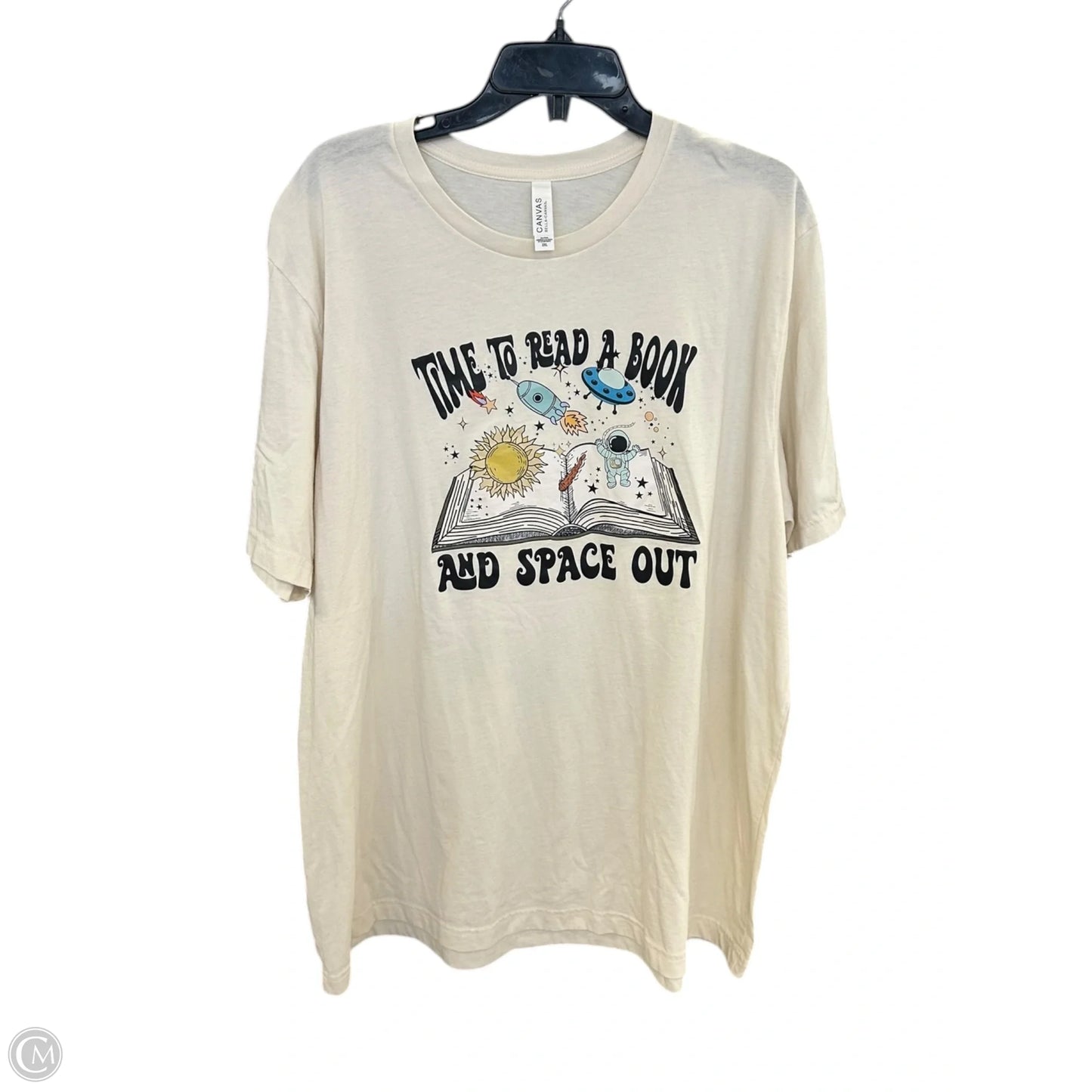 Top Short Sleeve Basic By Bella + Canvas In Cream, Size: 3x