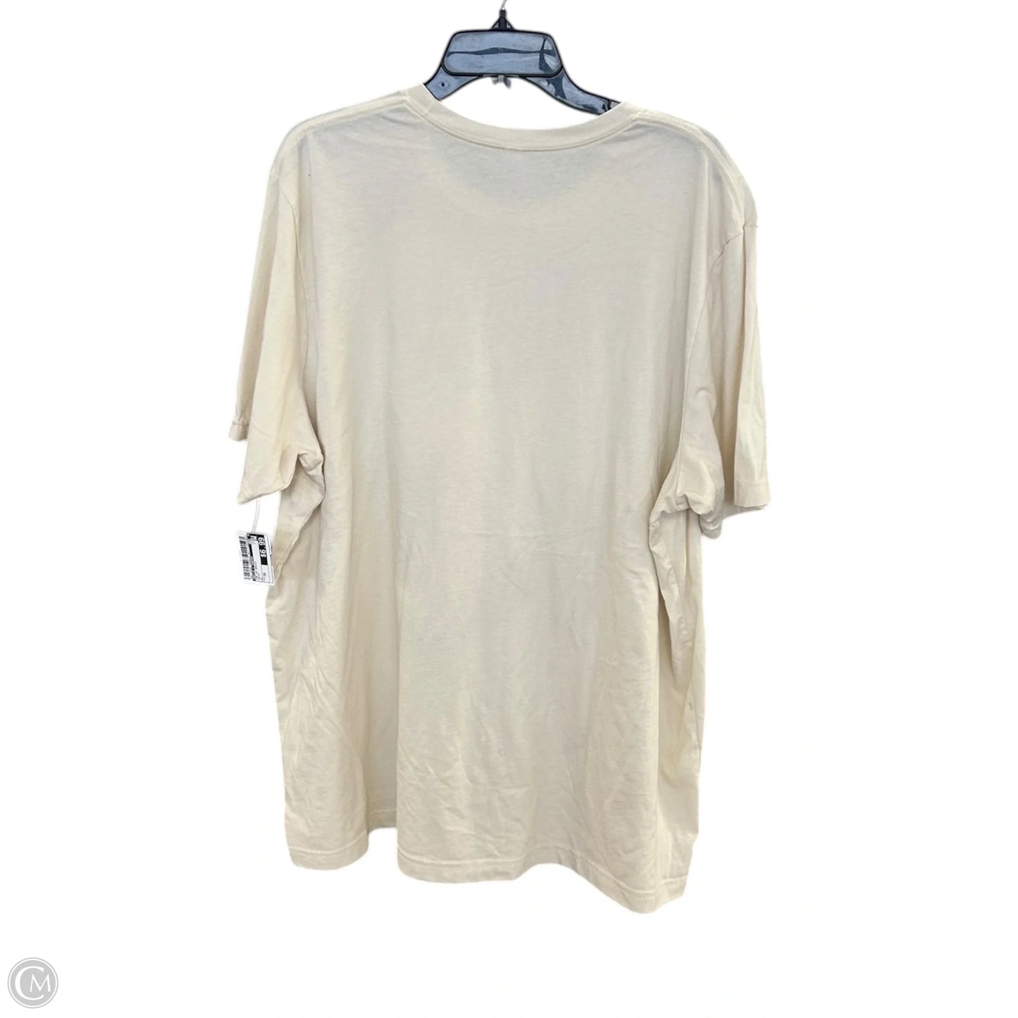 Top Short Sleeve Basic By Bella + Canvas In Cream, Size: 3x
