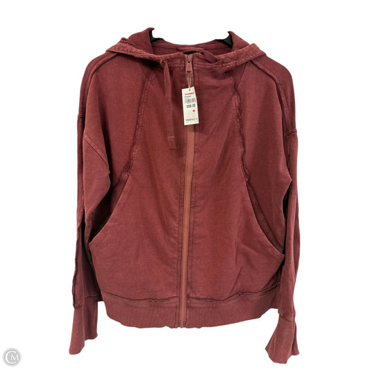 Sweatshirt Hoodie By Free People In Red, Size: S