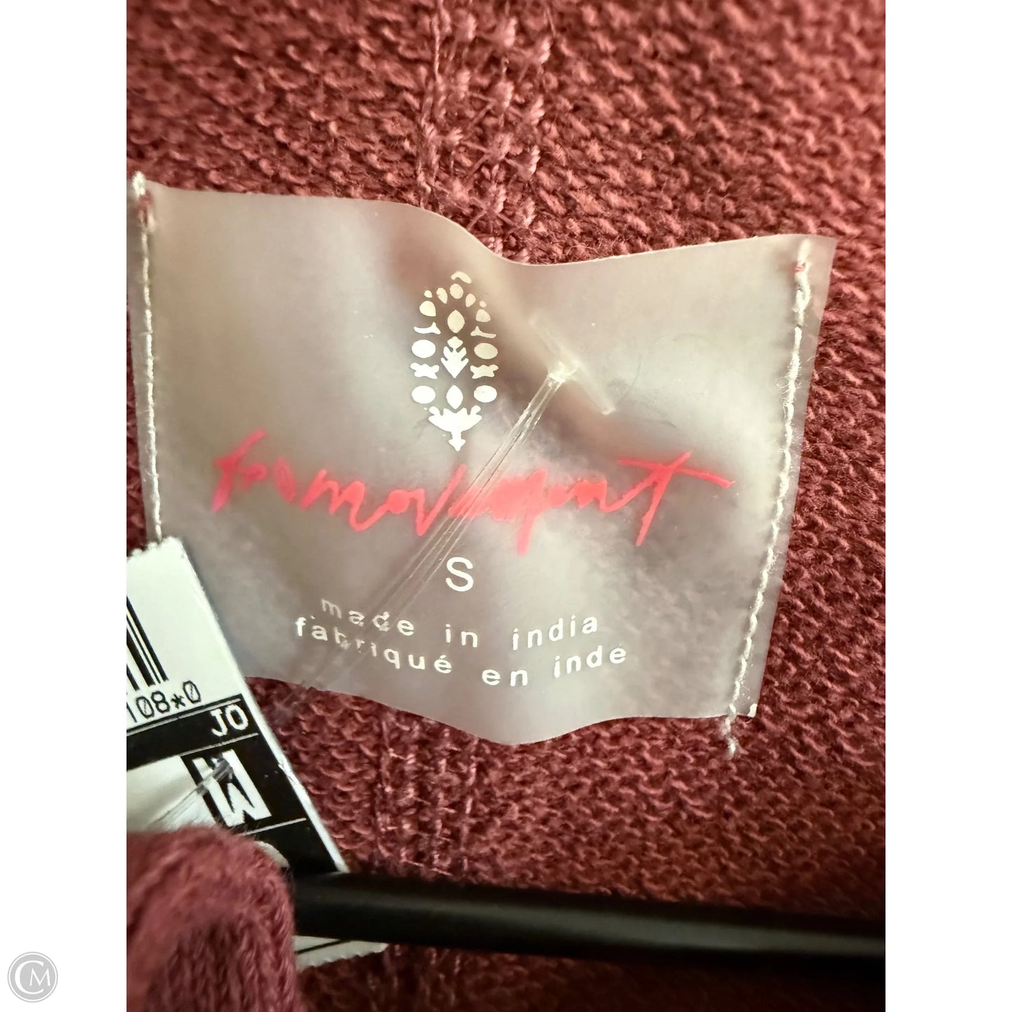 Sweatshirt Hoodie By Free People In Red, Size: S