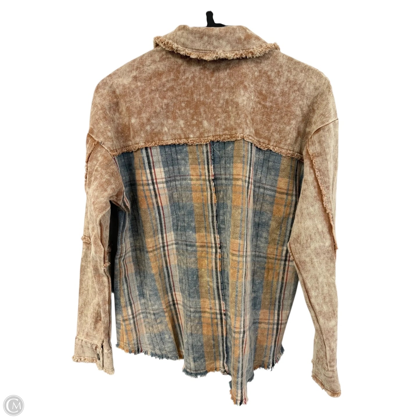 Blouse Long Sleeve By Mystree In Multi-colored, Size: S