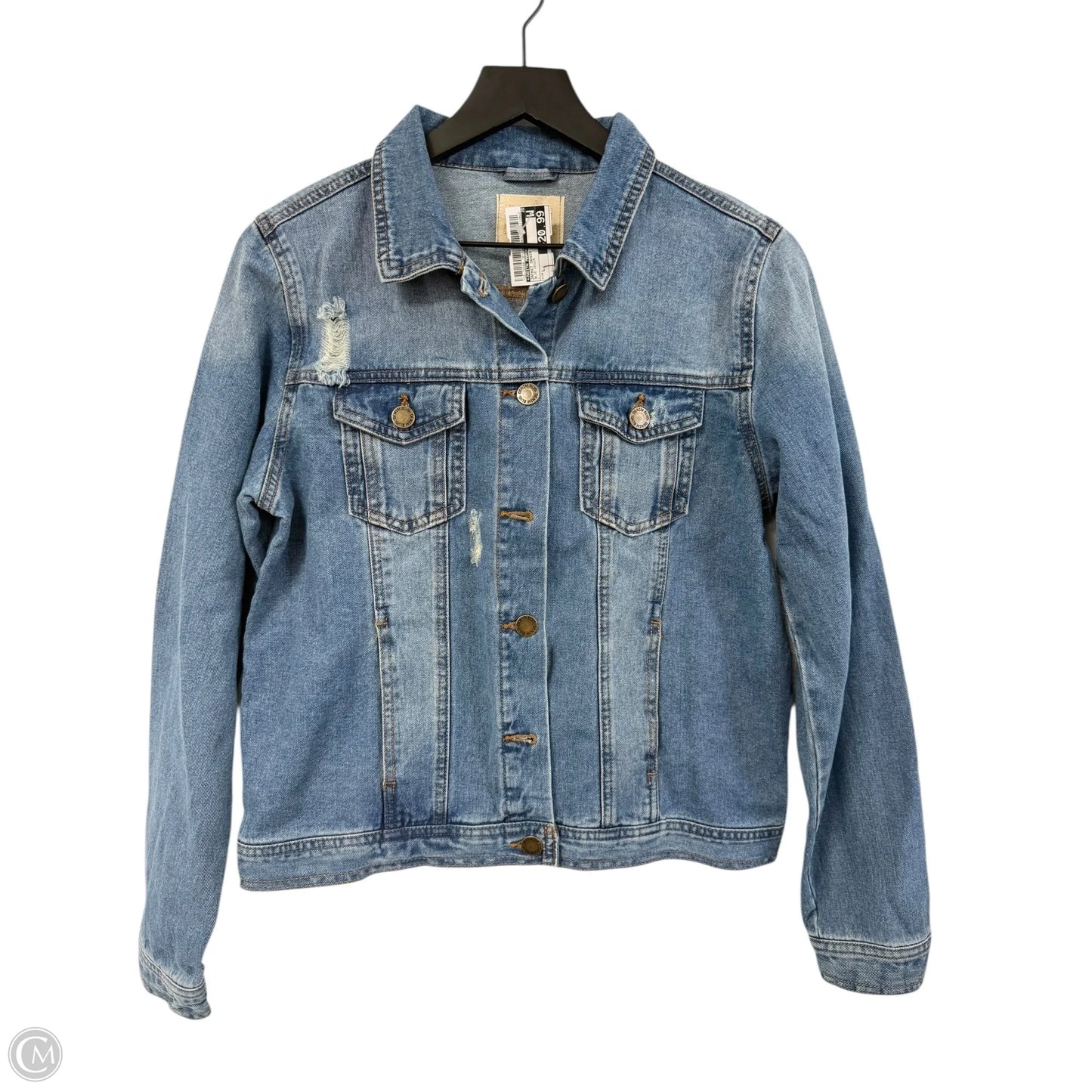 Jacket Denim By Judith March In Blue Denim, Size: L