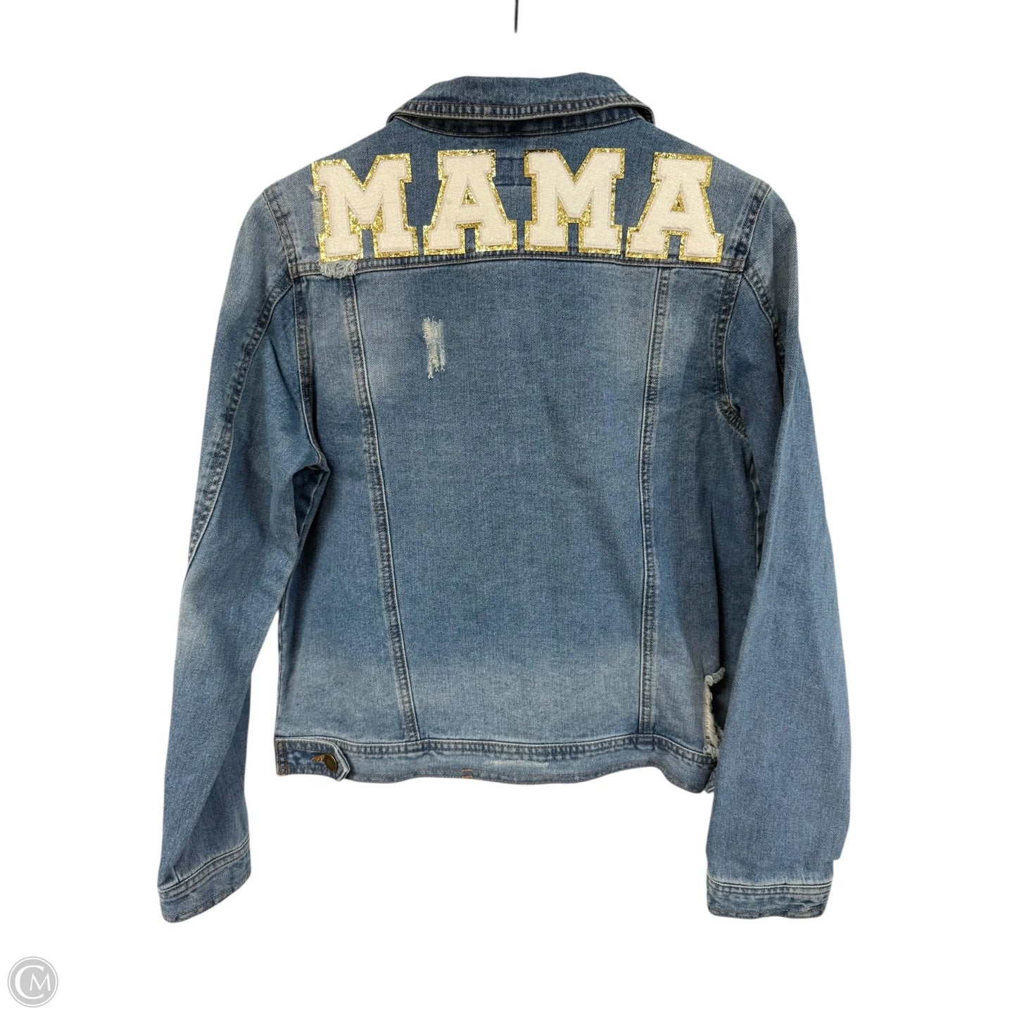 Jacket Denim By Judith March In Blue Denim, Size: L