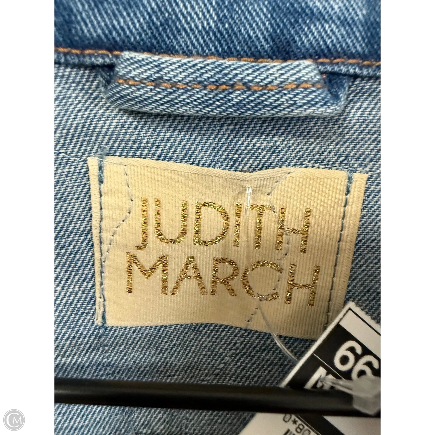 Jacket Denim By Judith March In Blue Denim, Size: L
