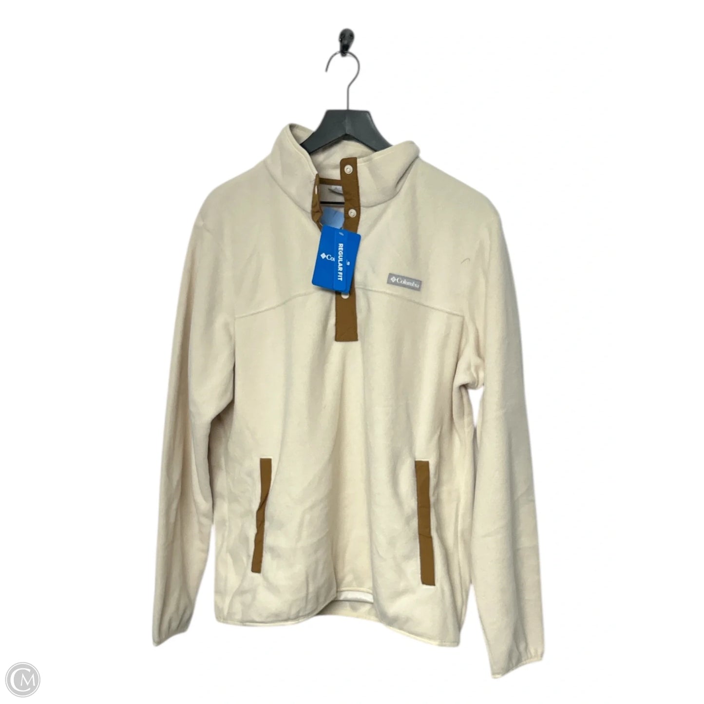 Sweatshirt Collar By Columbia In Brown & Cream, Size: Xxl