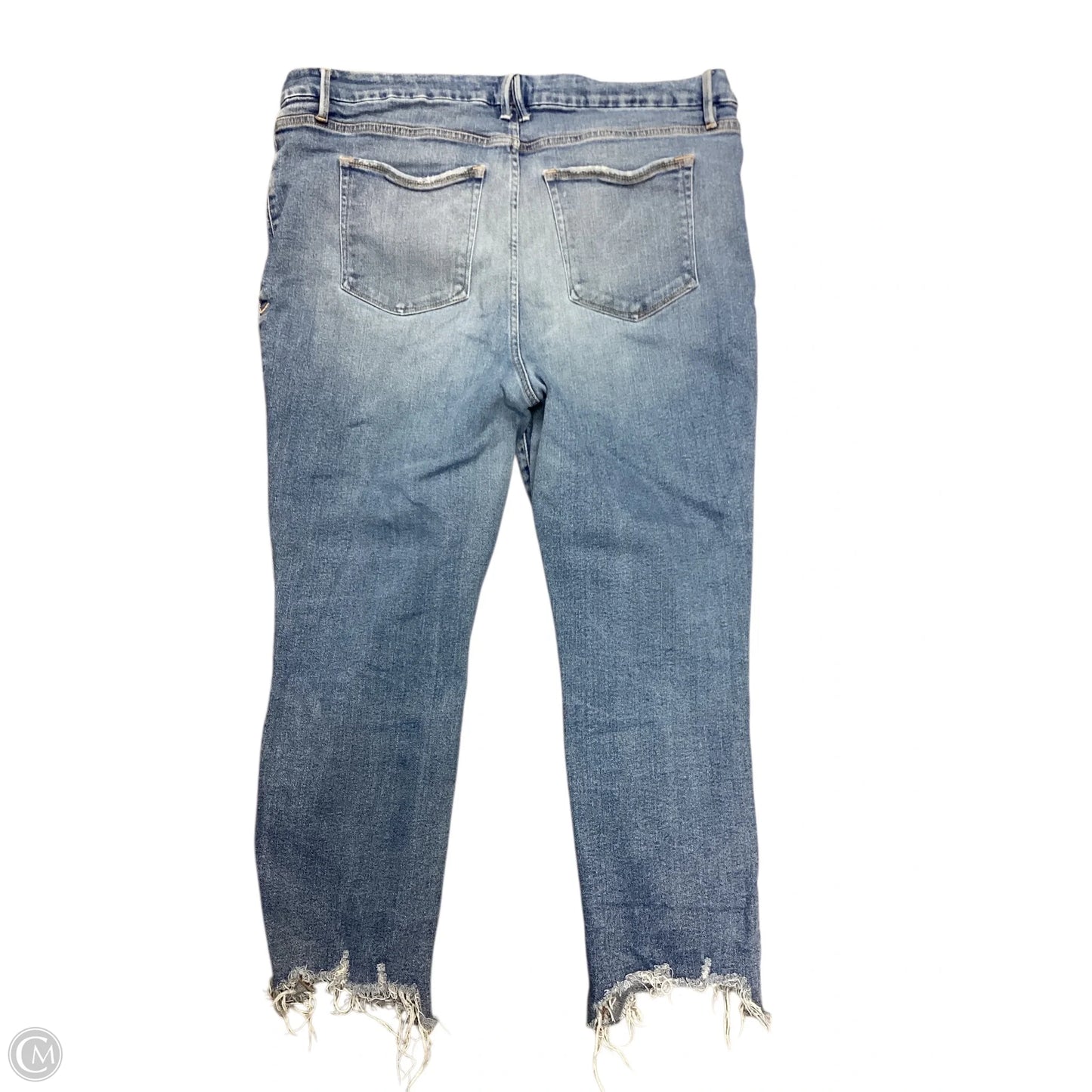 Jeans Skinny By Good American In Blue Denim, Size: 18