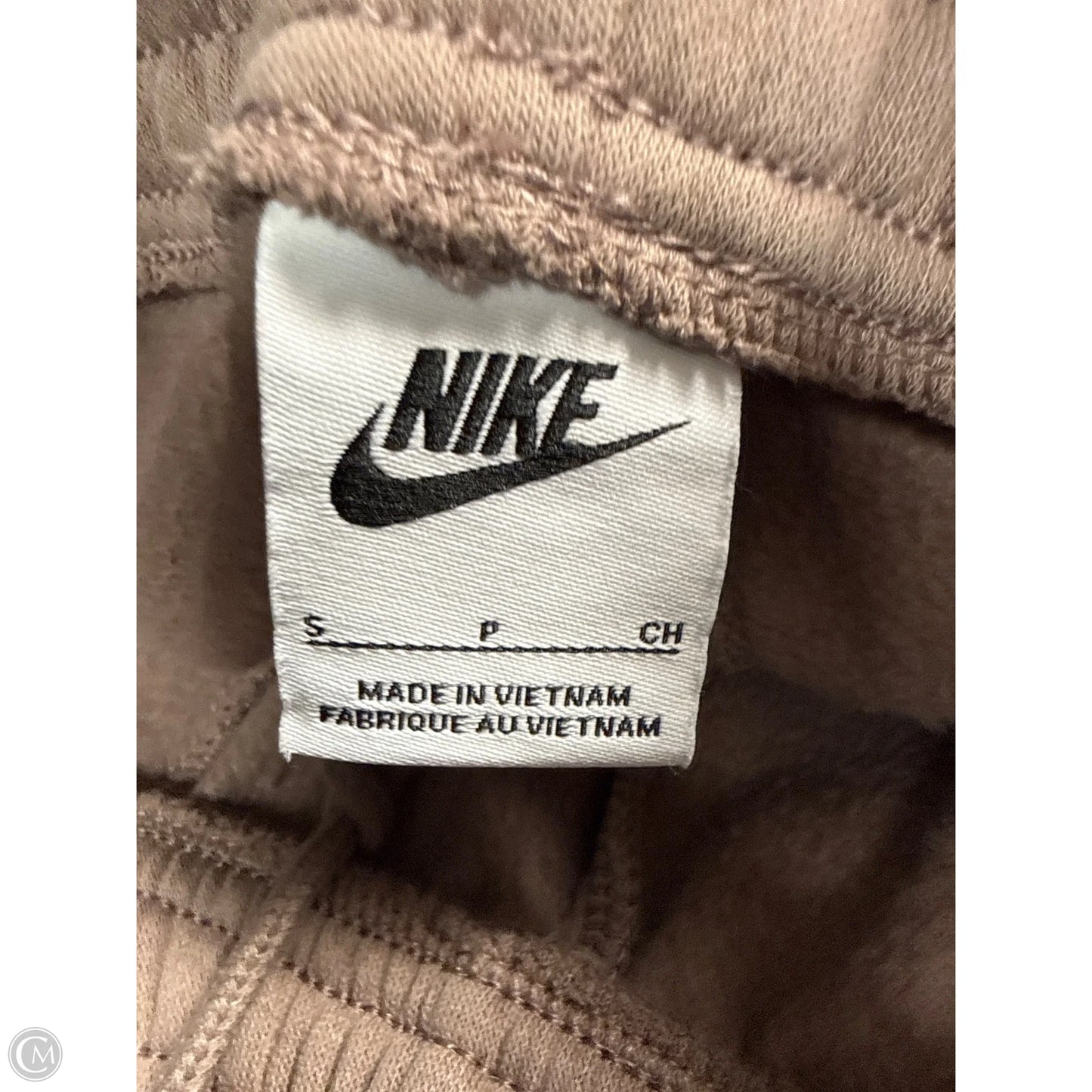 Athletic Pants By Nike Apparel In Brown, Size: S