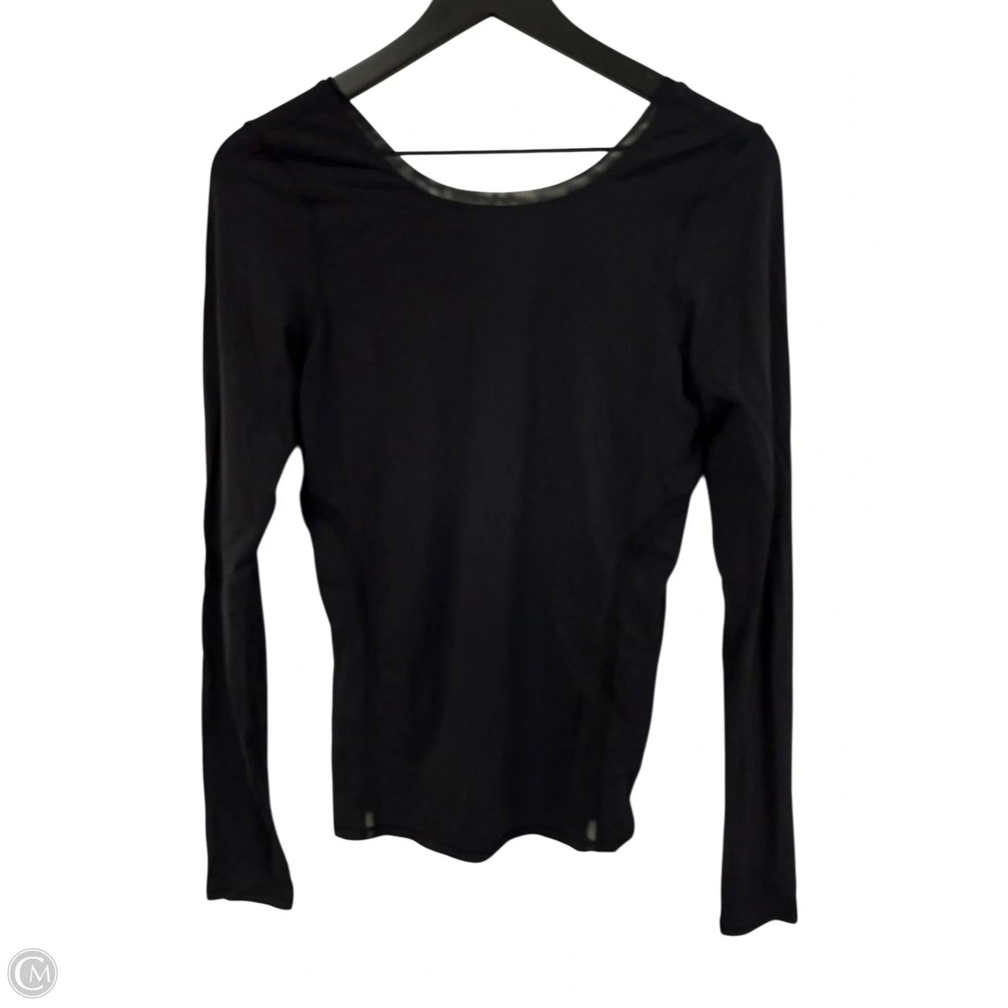 Athletic Top Long Sleeve Crewneck By Lululemon In Black, Size: 6