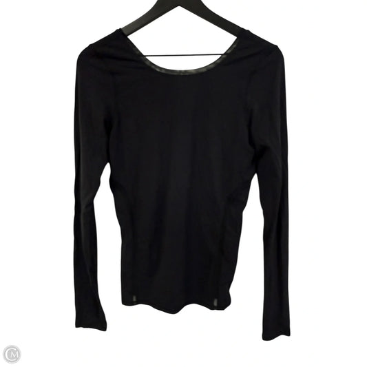Athletic Top Long Sleeve Crewneck By Lululemon In Black, Size: 6