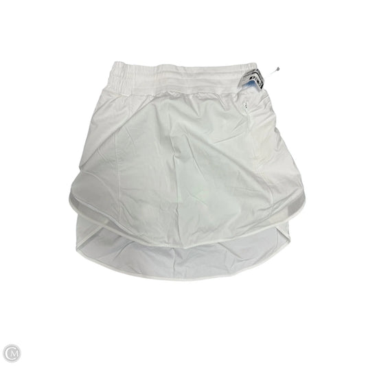 Athletic Skort By Lululemon In White, Size: 4