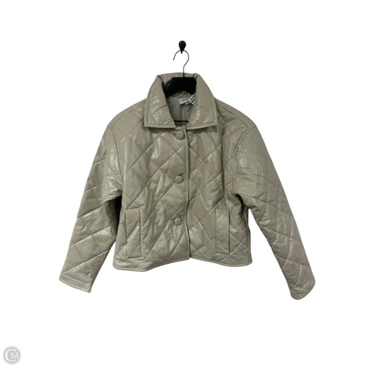 Jacket Puffer & Quilted By Clothes Mentor In Tan, Size: M