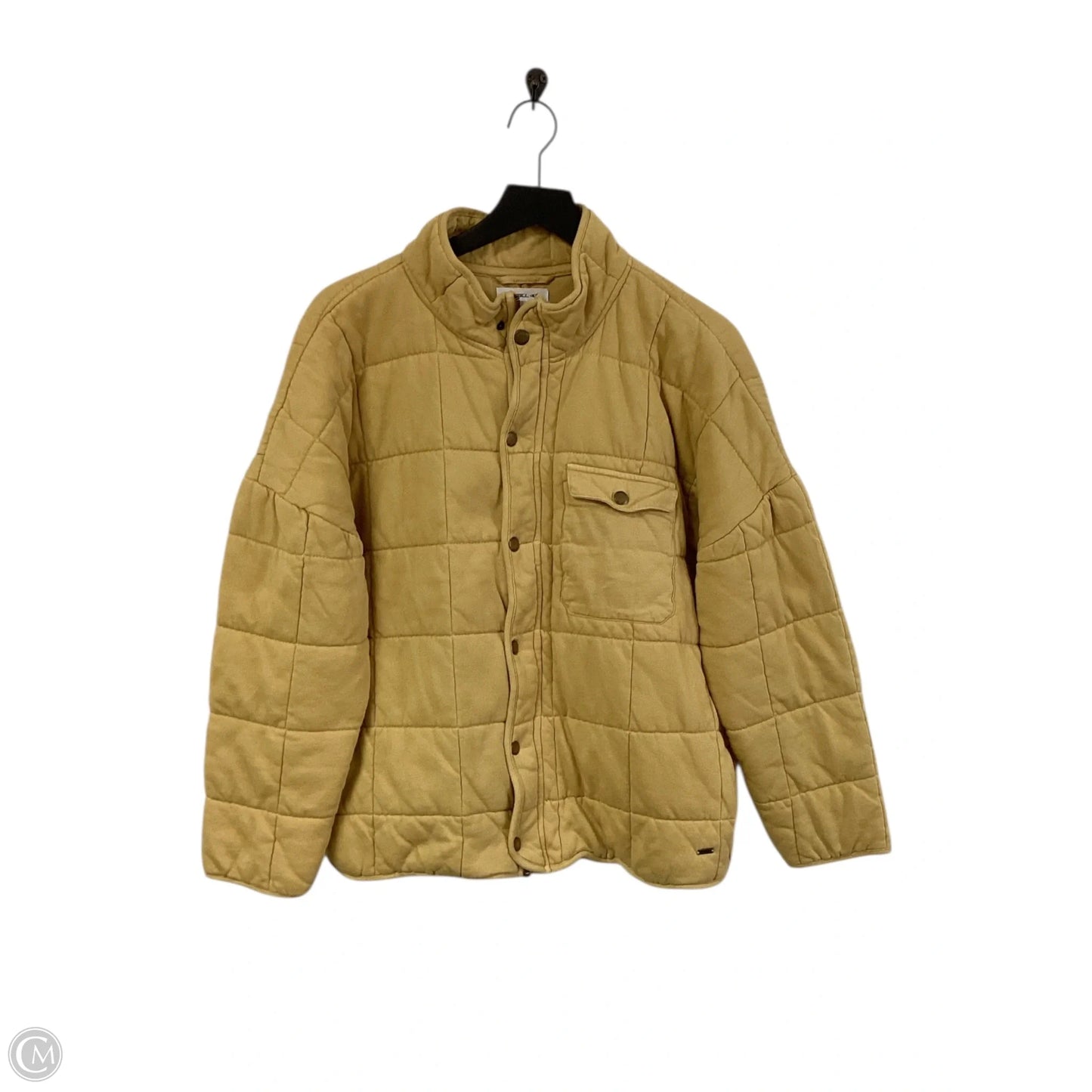 Jacket Puffer & Quilted By Oneill In Yellow, Size: L