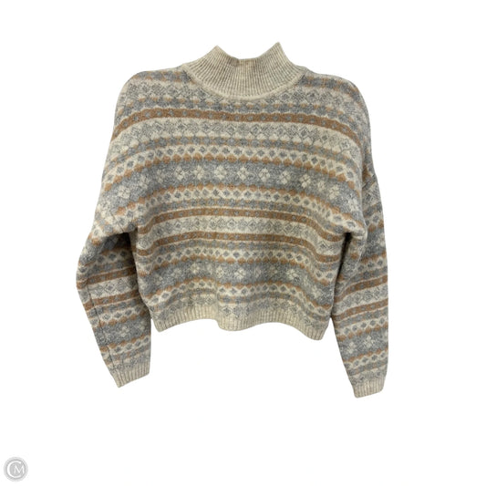 Sweater By Clothes Mentor In Brown & Grey, Size: S