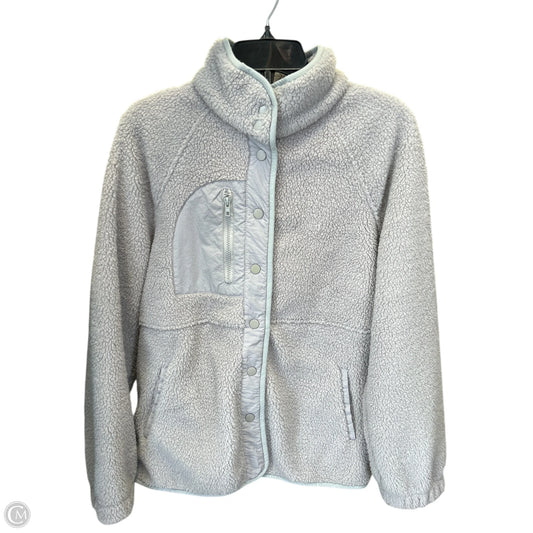 Jacket Faux Fur & Sherpa By Zesica In Grey, Size: M