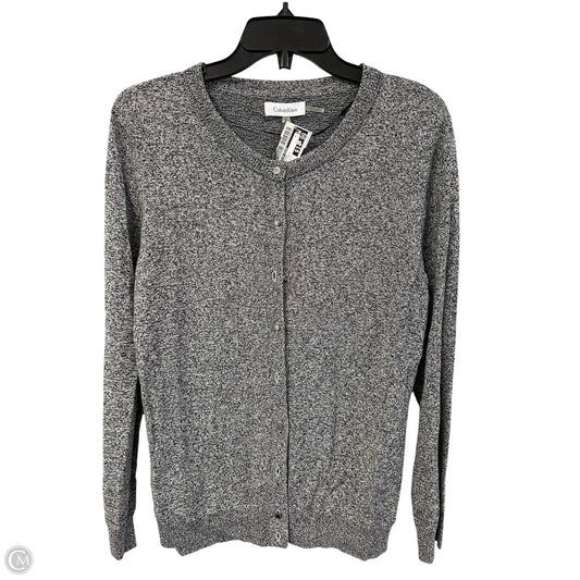 Cardigan By Calvin Klein In Black & White, Size: L