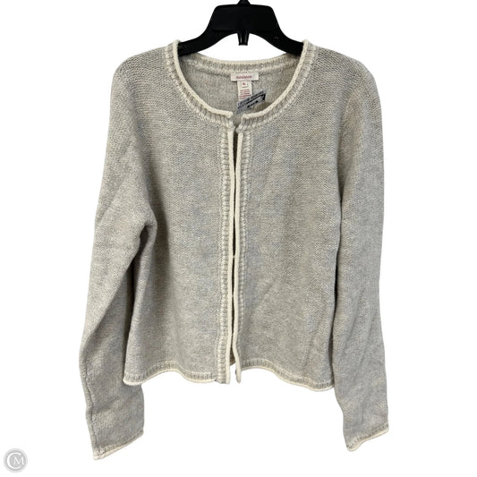 Sweater Cardigan By Sundance In Cream & Grey, Size: Xl