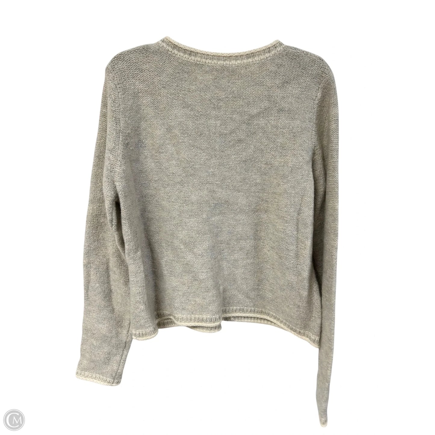 Sweater Cardigan By Sundance In Cream & Grey, Size: Xl