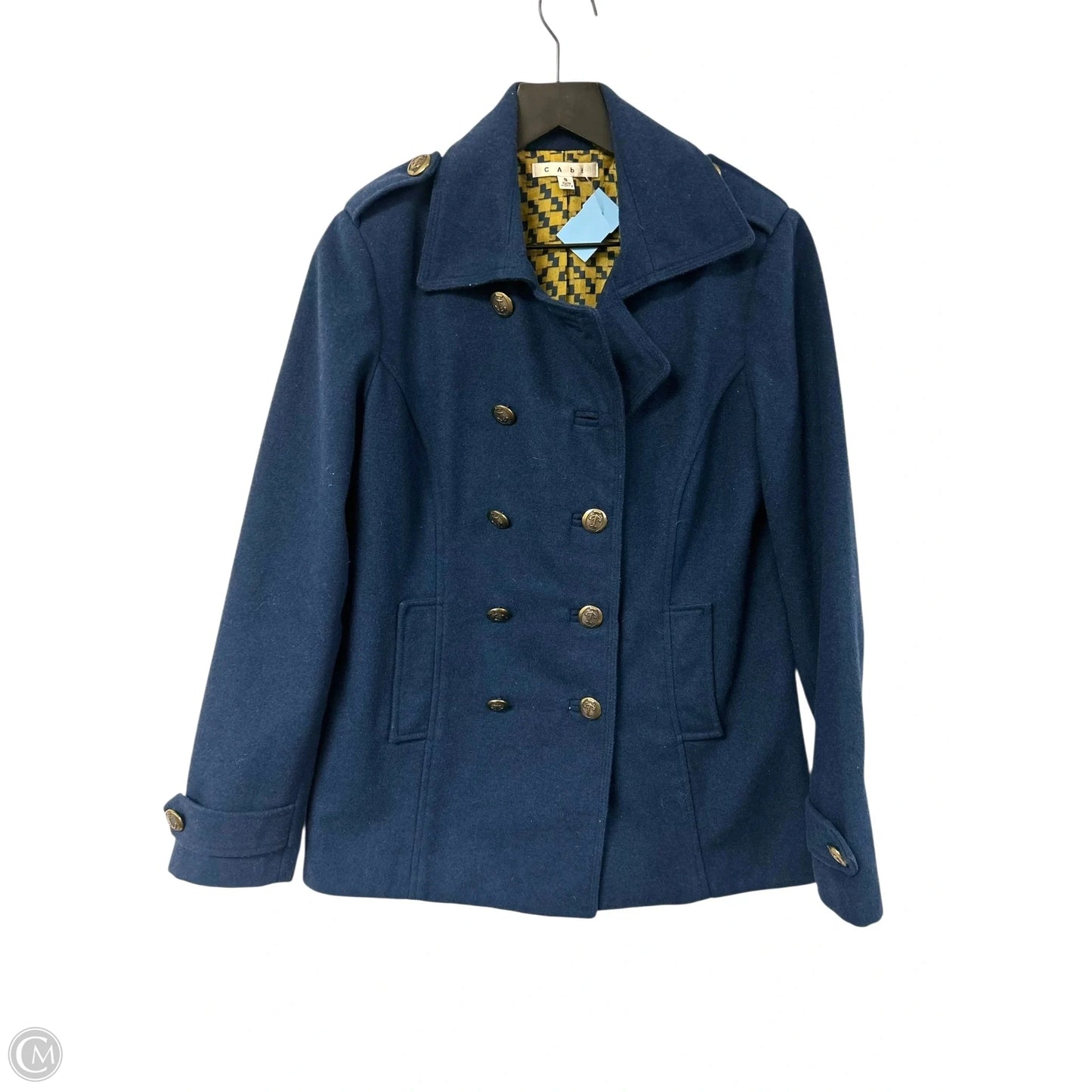 Coat Peacoat By Cabi In Navy, Size: S