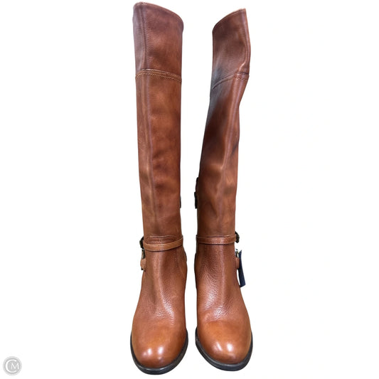 Boots Ankle Heels By Marc Fisher In Brown, Size: 6