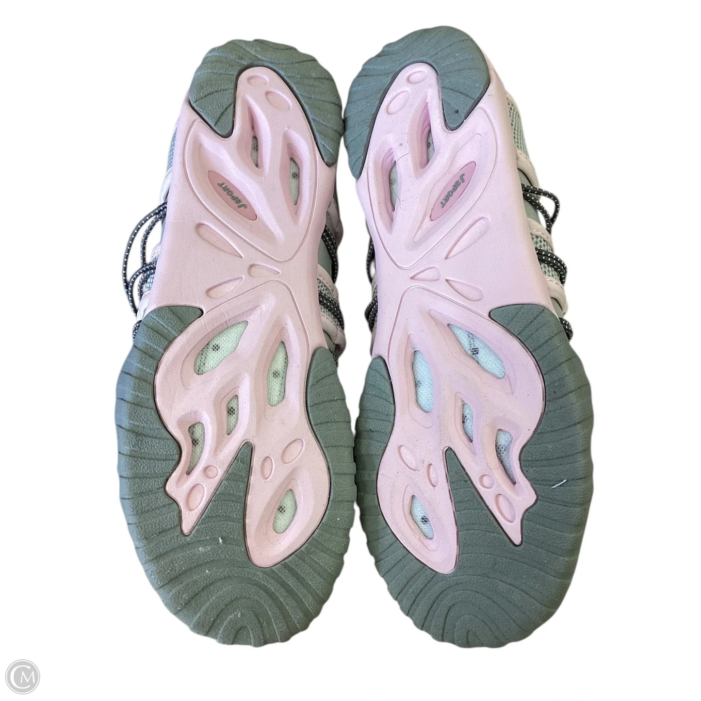 Sandals Flats By Jambu In Grey & Pink, Size: 9.5