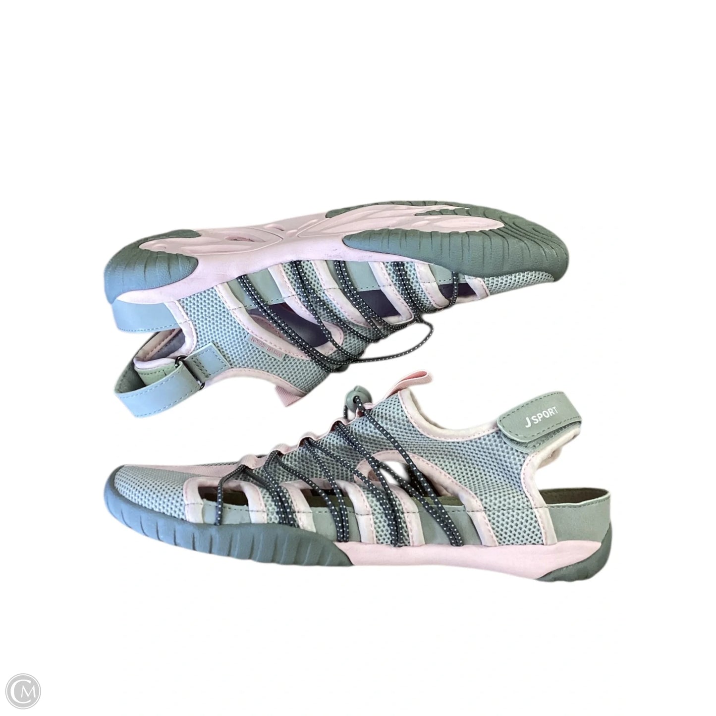 Sandals Flats By Jambu In Grey & Pink, Size: 9.5