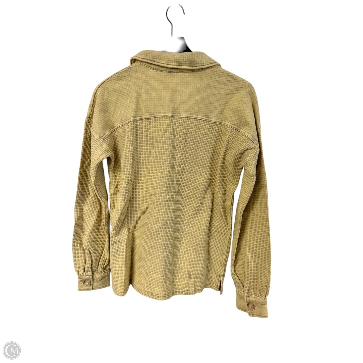 Jacket Shirt By Mystree In Yellow, Size: S