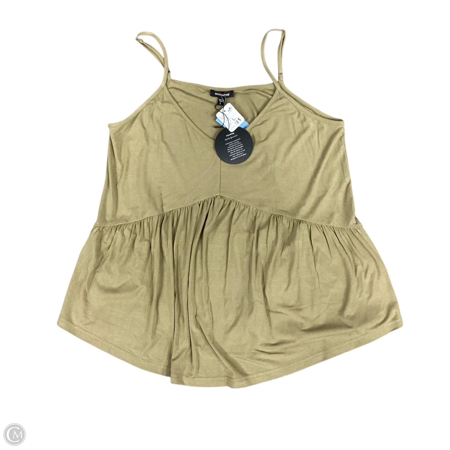 Top Sleeveless By Mittoshop In Green, Size: L